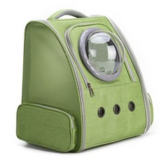 貓咪太空包+透明窗 隨機出貨組合, 綠色