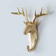 Dadogim 動物設計掛鉤 鹿 2入, 金色, 1個