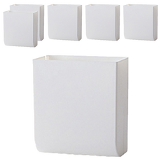 ABC生活 多用途迷你收納架, 白色, 6個