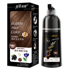 獨染風騷 抗灰髮肽逆時光完美染髮乳 400ml, 楓葉棕, 1個