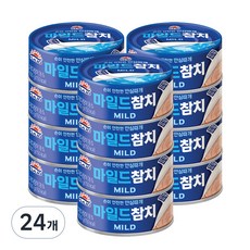 사조 마일드 참치 안심따개, 24개, 100g