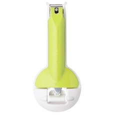 GREEN BELL 綠鐘 嬰幼兒專用防剪肉指甲刀, 綠色 + 白色 + 銀色, 1個