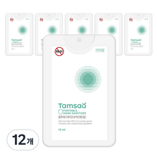 탐사 휴대용 손소독 스프레이 무향, 12개, 15ml