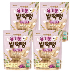 아이배냇 유아용 유기농 쌀떡뻥 30g, 자색고구마, 4개