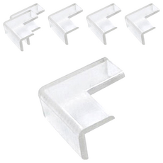 aguard 桌腳防撞墊 薄款安全保護角 2入, 12 x 12 x 25 x 2mm, 透明, 6個