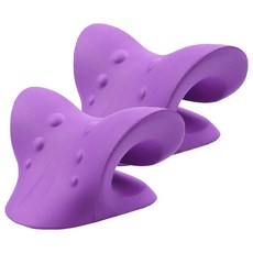 DAILYSHARE 頸部伸展枕, 紫色, 2個