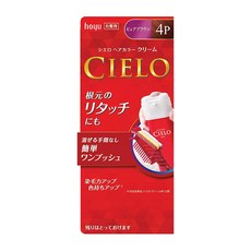 CIELO 宣若 EX 染髮霜 簡單一按 白髮用, 4P 自然紅棕, 1盒