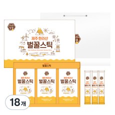 Honey Tamin Jeju Honey Stick 禮物 No. 6 10p + 購物袋, 120g, 18個