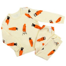 Maykids 孩童胡蘿蔔印花長袖長褲居家套裝