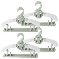 잇곰 아동용 미끄럼방지 옷걸이, 20개, 그린