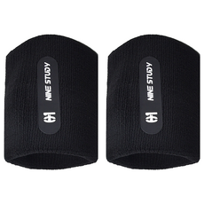 NINE STUDY AD-ROCKET 極致舒適透氣專業護腕 黑色 80%棉材質, 2個