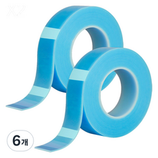 알로데 컬러 나노 매직 양면테이프 5cm x 1m, TYPE10 블루, 6개