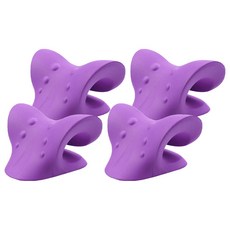 DAILYSHARE 頸部伸展枕, 紫色, 4個