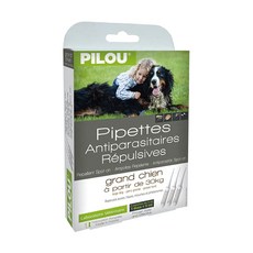 Pilou 皮樂 非藥用防蚤蝨滴劑 大型犬用 3管入, 白色, 15ml, 1盒