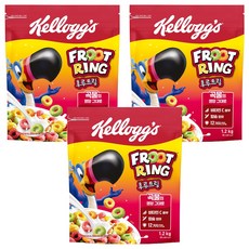 Kellogg's 家樂氏 FROOT RING 香果圈 香果圈麥片, 1.2kg, 3包