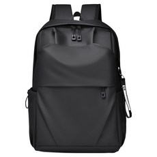 理享家 簡約休閒防潑水輕量化後背包, 30 x 16 x 45cm, 黑色, 1個