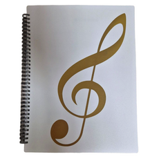 Rani Shop 鋼琴樂譜集 樂譜夾 60頁, 白色, 1個