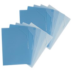 世宇世 A4 漸層 L型文件夾, 薄荷藍, 10個