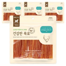 굿데이 강아지 건강한 육포, 닭가슴살 소프트스틱, 300g, 4개 닭가슴살 소프트스틱, 300g, 4개