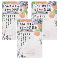 日本 daily delight 美肌入浴劑 橘子香草, 50g, 3包