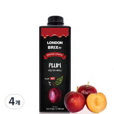 LONDON BRIX 李子濃縮汁, 1L, 4瓶