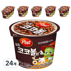 Post 五穀可可脆球 杯裝, 30g, 24個