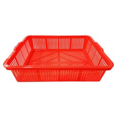 震嶸塑膠 600公文林 收納籃, 紅色, 1層, 1個