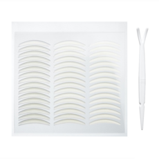 MEKO 自然隱形雙眼皮貼 S 超隱形 易上妝 防水抗暈 自然持久服貼 內附眼皮叉 120回, 透明, 1包