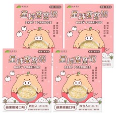 FOREST PLANET 森森星球 星球寶寶粥, 蘋果嫩豬, 600g, 4盒