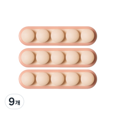 팅올 선정리 와인더 클립, 핑크, 9개