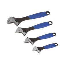 Blue-Point 美國藍點 活動扳手 大力鉗套組 舒適握把 4件組, BLPADJ404SG, 1組