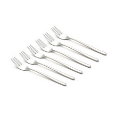 EASTMARK 蛋糕叉, 銀色, 6支