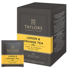 테일러스오브헤로게이트 홍차 티백 레몬 앤 오렌지, 2.5g, 20개입, 1개