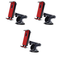 Seutedieol 車用360度旋轉平板支架, 黑色 + 紅色, 3個