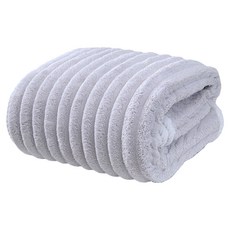 VILOSI 維洛西 雲朵質感浴巾, 加大加厚, 速乾親膚, 柔軟吸水, 帶掛勾, 灰色, 1條