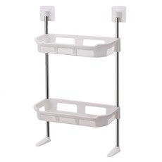 雙層馬桶置物架 79g 2個, 白色, 1組