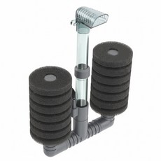 LEECOM 海綿過濾器 IF-732 雙海綿設計 物理與生物過濾 適用於小型魚缸, 1組