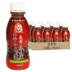 金有利 養生黑木耳露 紅棗, 350ml, 24瓶