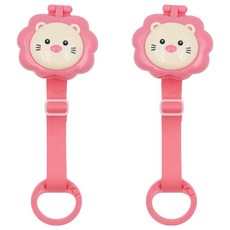 Simba 小獅王辛巴 防塵奶嘴鍊, 莓果 粉紅, 2條