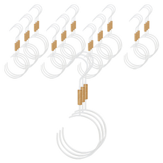 모노플랫 포인트 다용도 걸이 3p, 화이트 + 우드, 12개