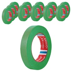 iQIHAN Dada 彩色紙膠帶 綠色 20 mm x 20 m, 12個