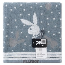 PLAYBOY 雪國星空運動毛巾 110 x 33cm 145g, 灰色, 1條