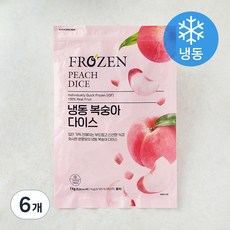 오트리 복숭아 다이스 (냉동), 6개, 1kg