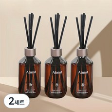 아베스트 디퓨저 3p + 리드스틱 15p 세트, 2세트, 200ml, 화이트머스크