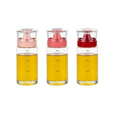 키텐실 시노글라스 실리콘 오일병 S CAP 그리너리 로즈핑크 + 코랄 + 버건디 세트, 1세트, 170ml