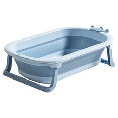 哩哩摳摳LILIKOKO 皇冠 兒童折疊浴盆, 王子藍
