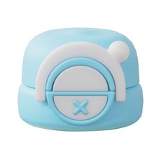 JOONIE 2合1隨行杯吸管杯矽膠頭套組, 1個, 單品(藍色)