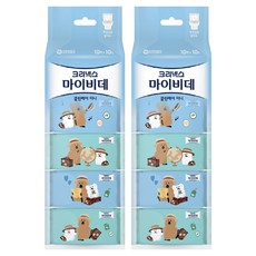 Kleenex Mybidet Clean Care 迷你廁所用濕紙巾, 200g, 10張, 20個