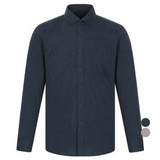 INDIAN 男款細密直條紋柔軟觸感襯衫襯衫 MIENL5F8101