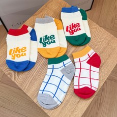 Kids FUTURE 兒童Ray網紗踝襪5雙組